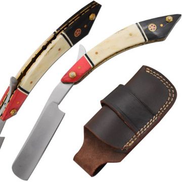 Old Ram Handmade Straight D2 Steel Razor With Sheath